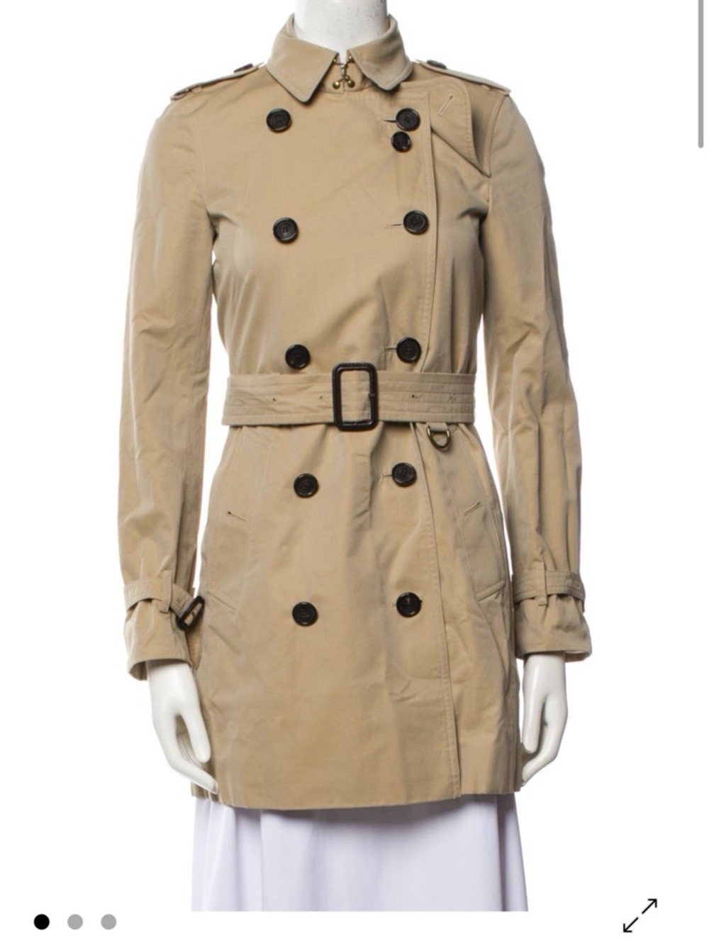 Burberry Tan Trench (“The Kensington” Jacket)